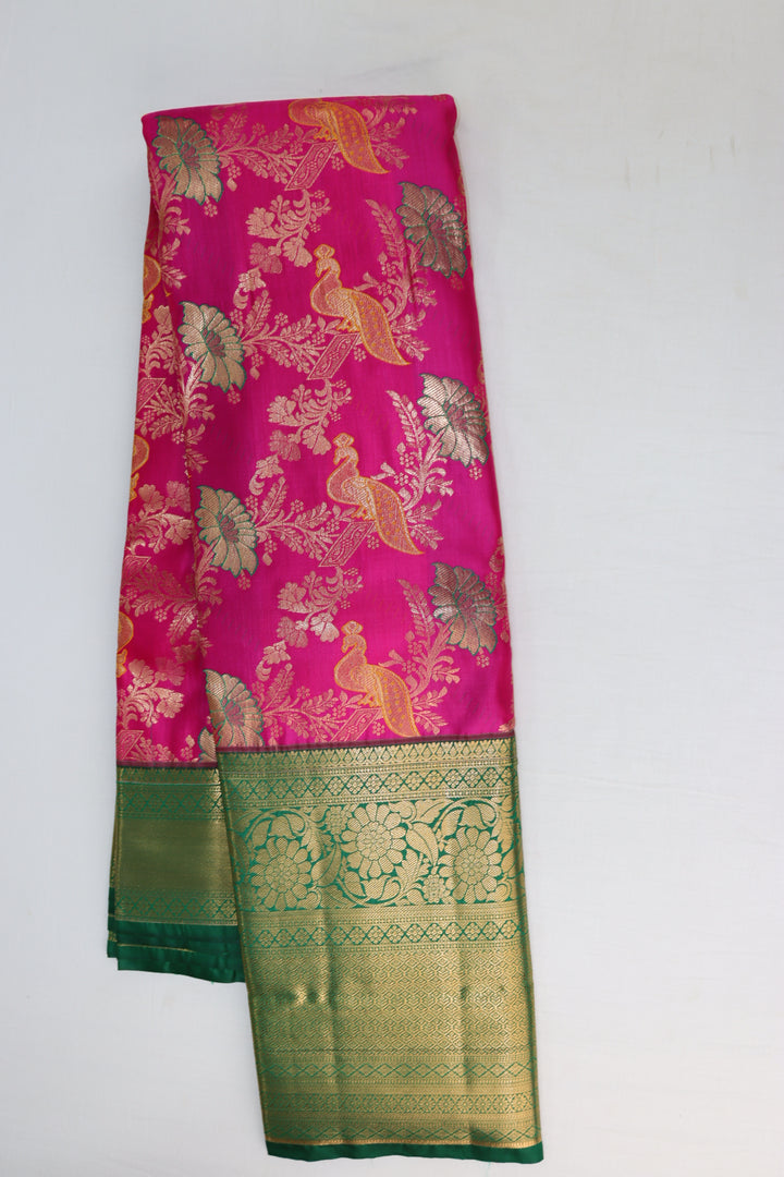 Mesmerizing Pink Kanjipuram Saree