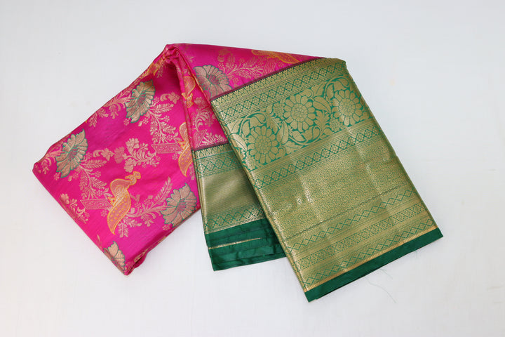 Mesmerizing Pink Kanjipuram Saree