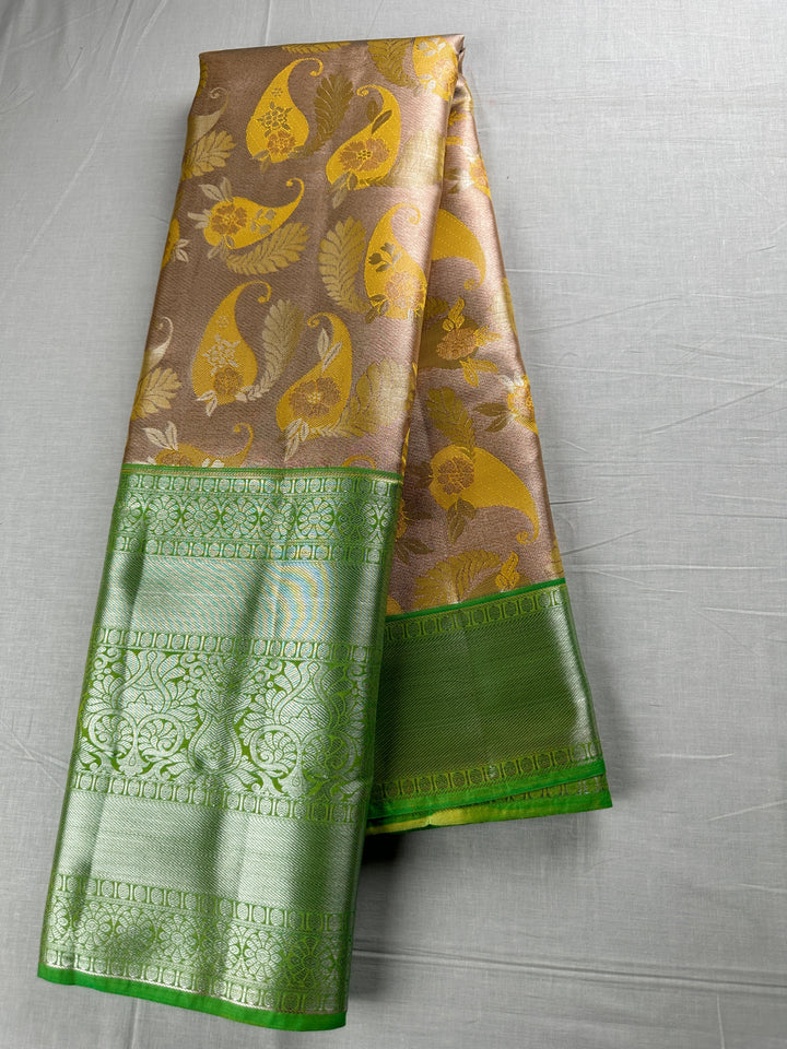 Authentic Yellow Kanjipuram Silk Saree