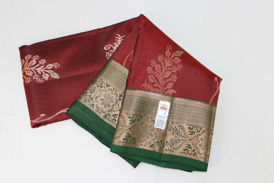 Royal Red Pure Kanjipuram Saree