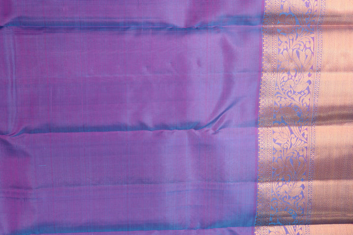 Royal Sea Blue Pure Kanjipuram Saree