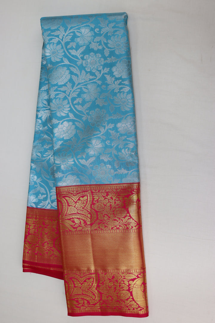 Royal Blue Kanjipuram Saree