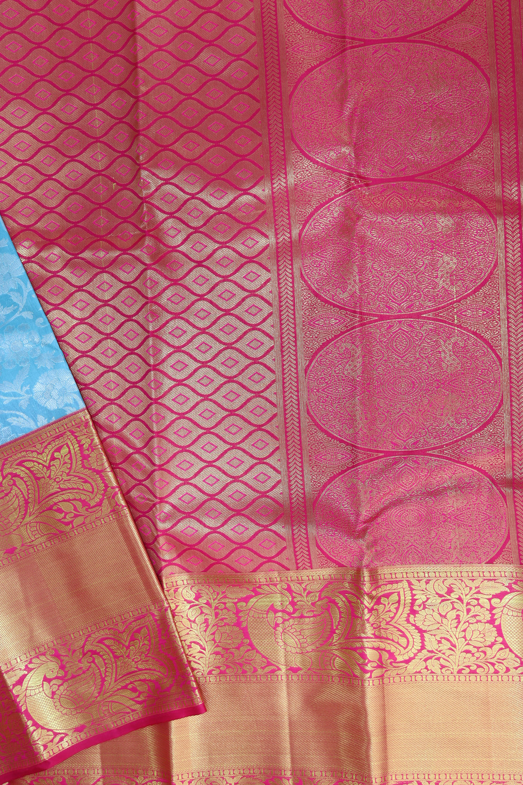 Royal Blue Kanjipuram Saree