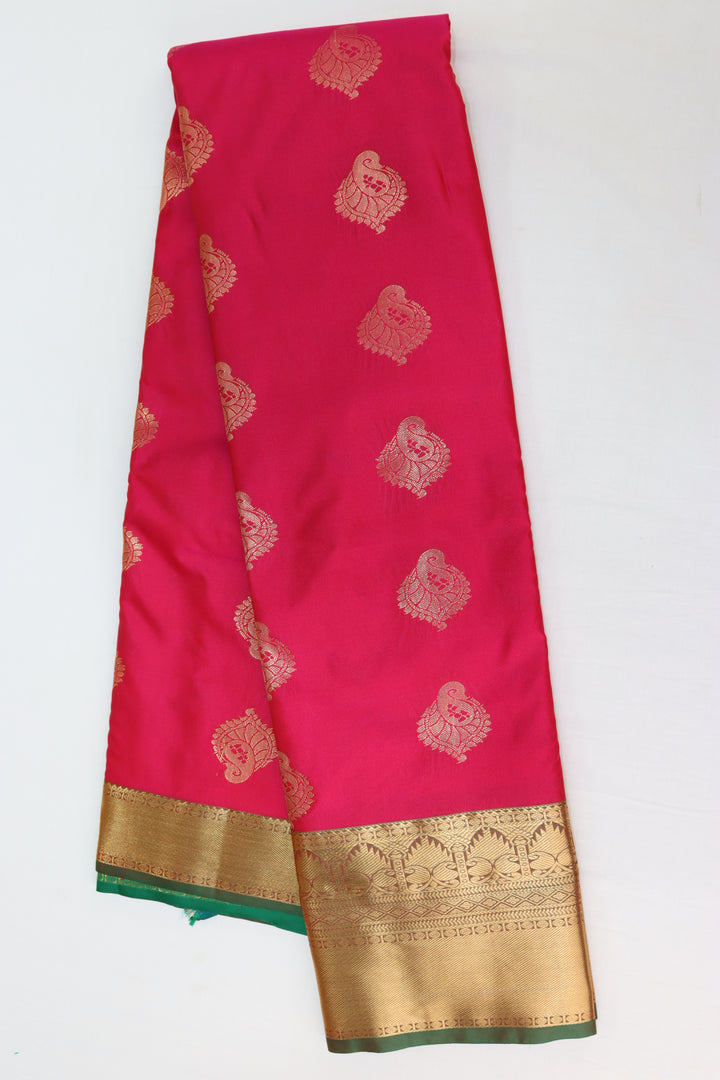 Stunning Pink Kanjipuram Saree