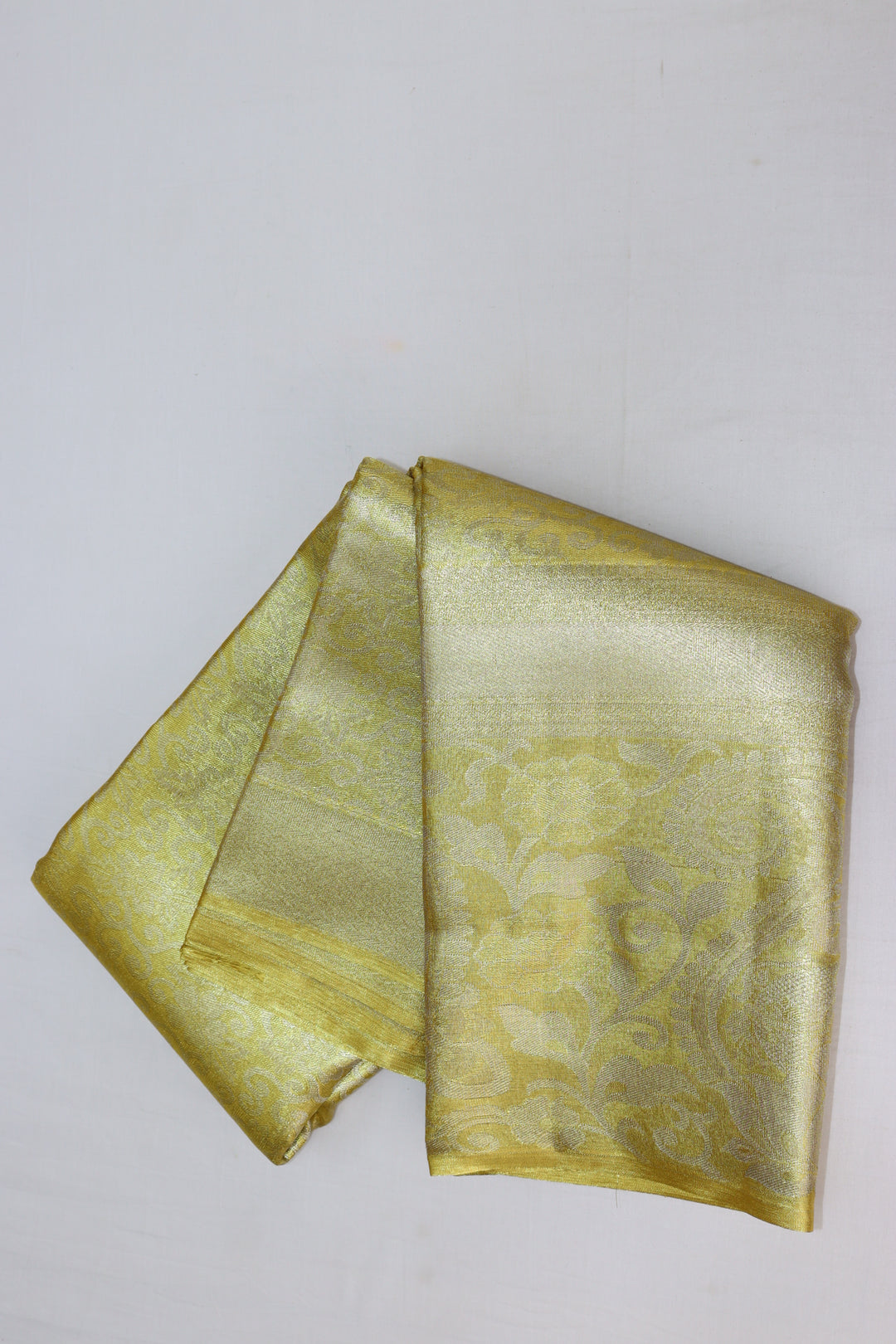 Opulent Golden Tissue Kanjipuram Saree