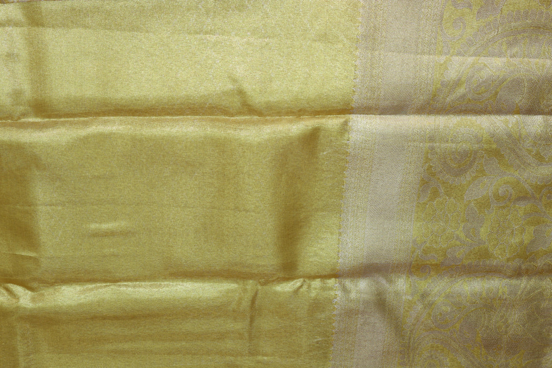 Opulent Golden Tissue Kanjipuram Saree