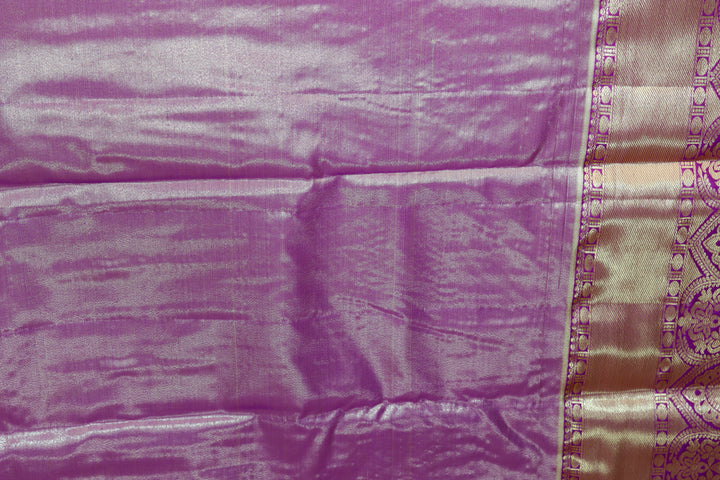 Mesmerizing Light Lavender Tissue Kanjipuram Saree