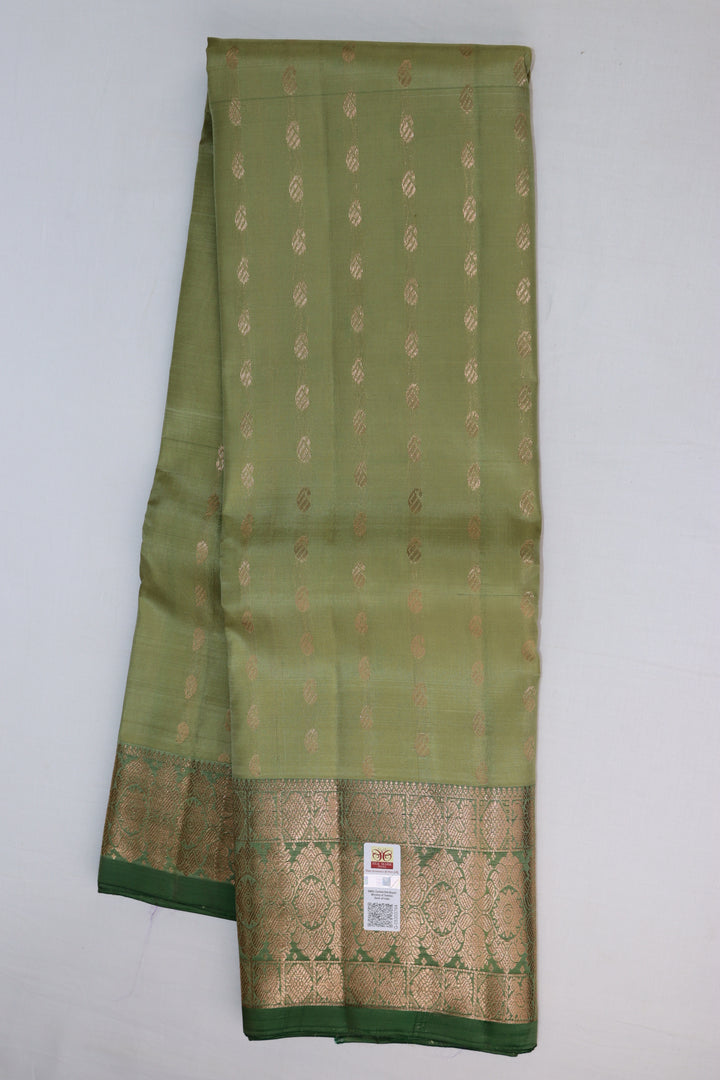 Classic Pista Green Pure Kanjipuram Saree