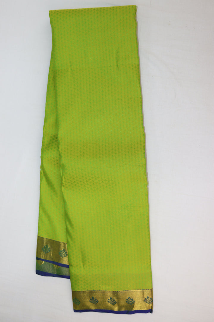 Opulent Parrot Green Kanjipuram Saree