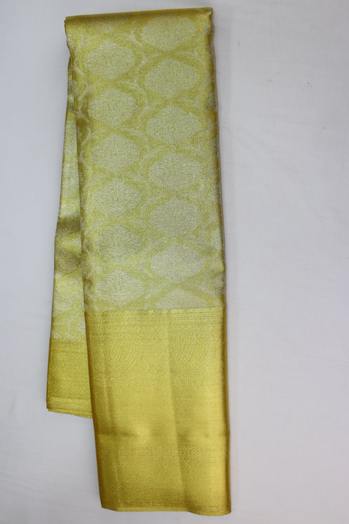 Rich Golden Tissue Kanjipuram Saree