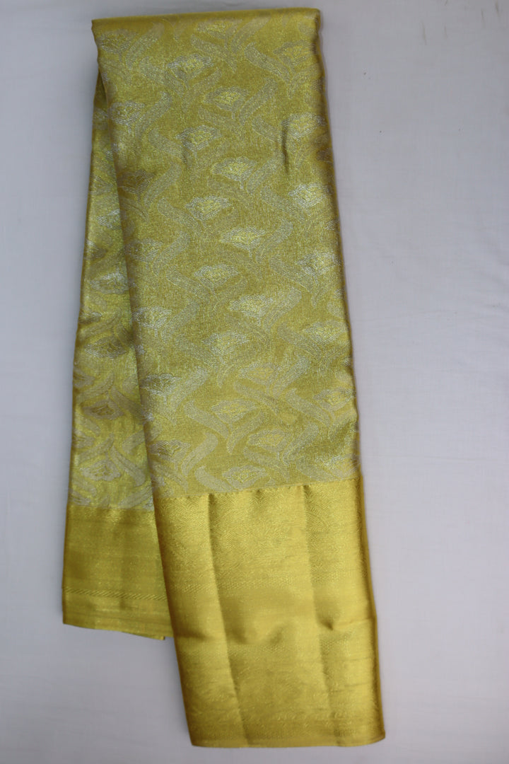 Rich Golden Tissue Kanjipuram Saree