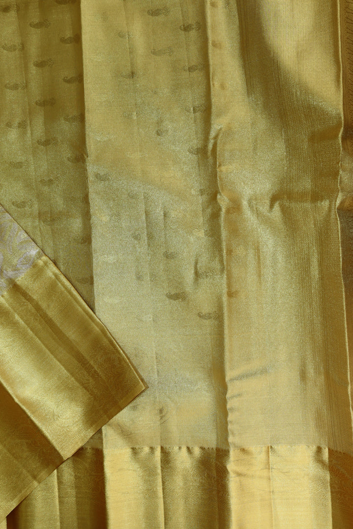 Rich Golden Tissue Kanjipuram Saree