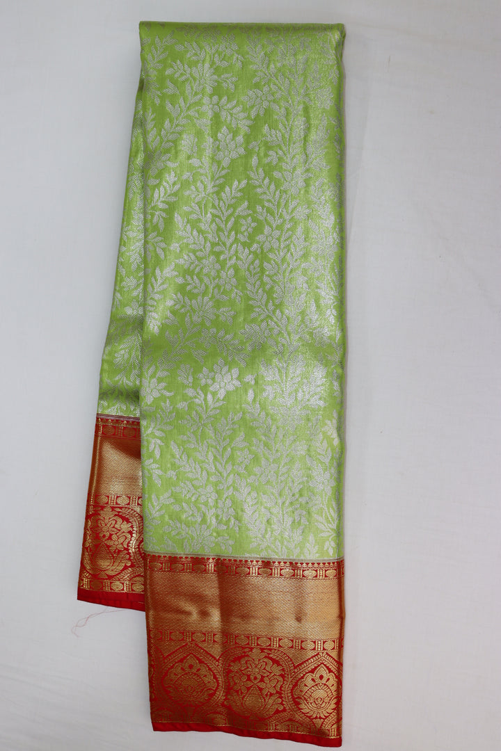 Regal Green Tissue Kanjipuram Saree