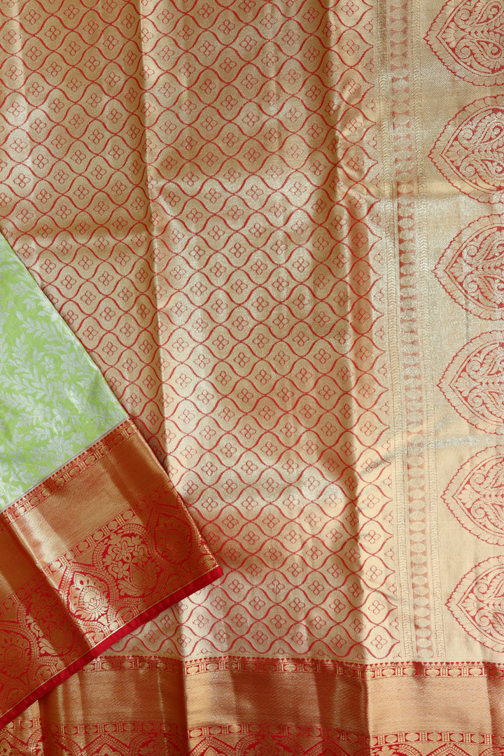 Regal Green Tissue Kanjipuram Saree