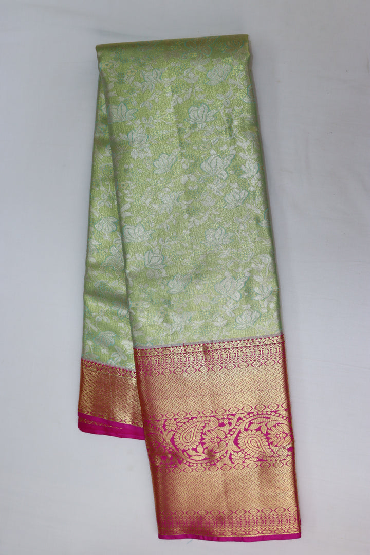 Graceful Light Green Tissue Kanjipuram Saree