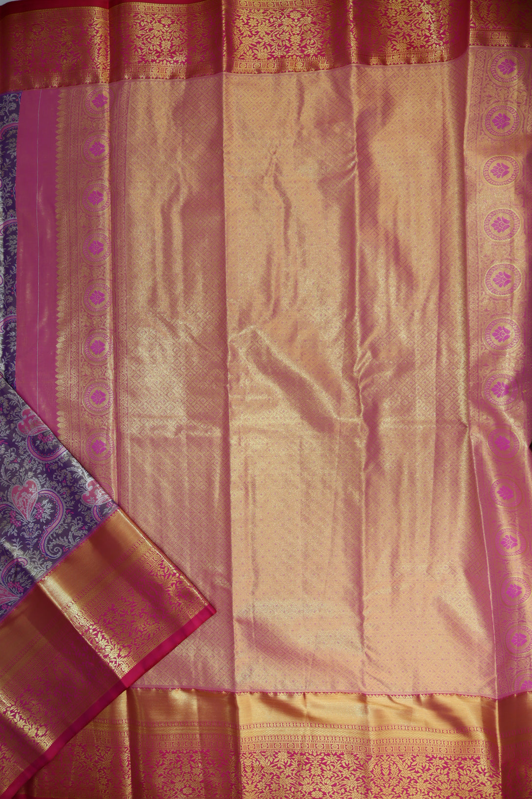 Stunning Purple Kanjipuram Saree