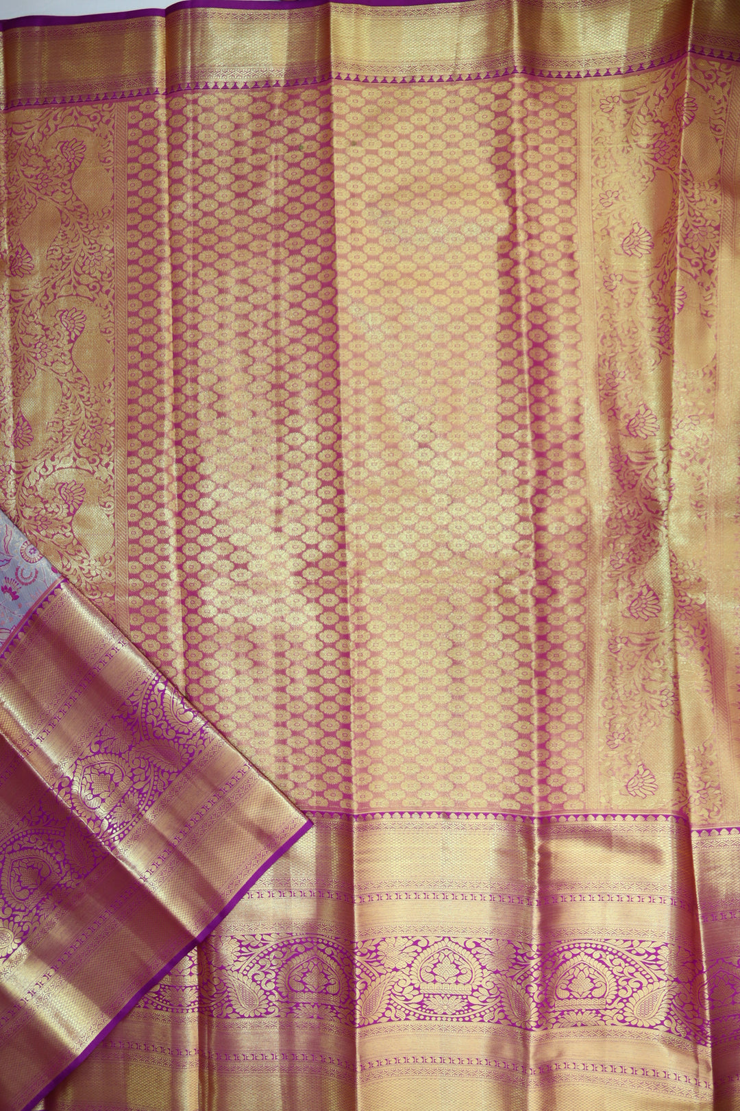 Rich Light Blue Kanjipuram Saree