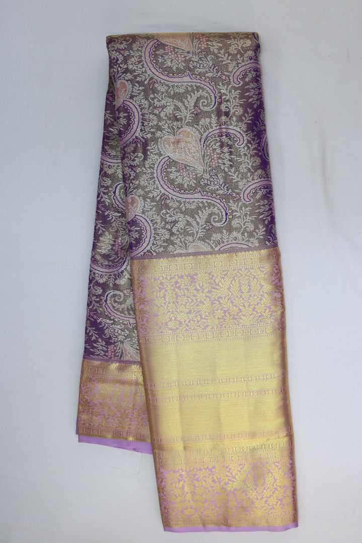 Rich Purple Kanjipuram Saree