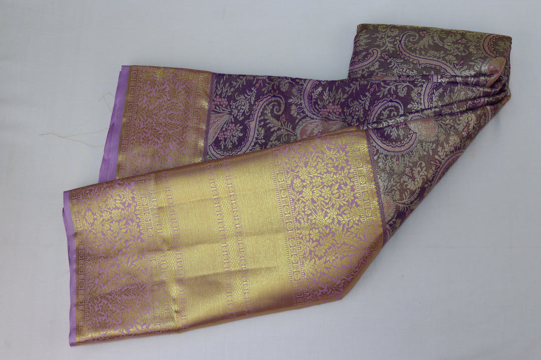 Rich Purple Kanjipuram Saree