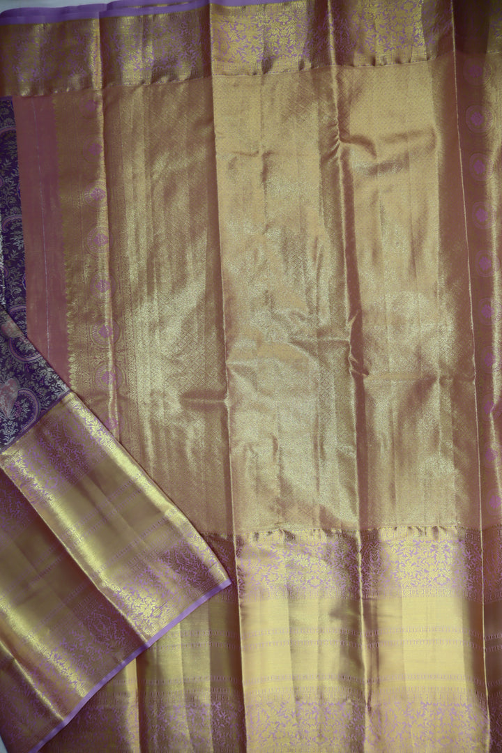 Rich Purple Kanjipuram Saree