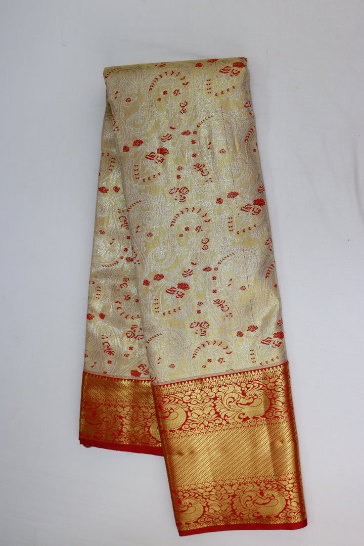 Elegant Yellow Kanjipuram Saree