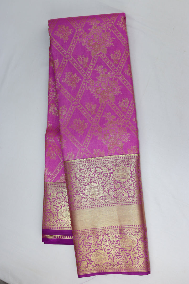 Mesmerizing Pink  Kanjipuram Saree