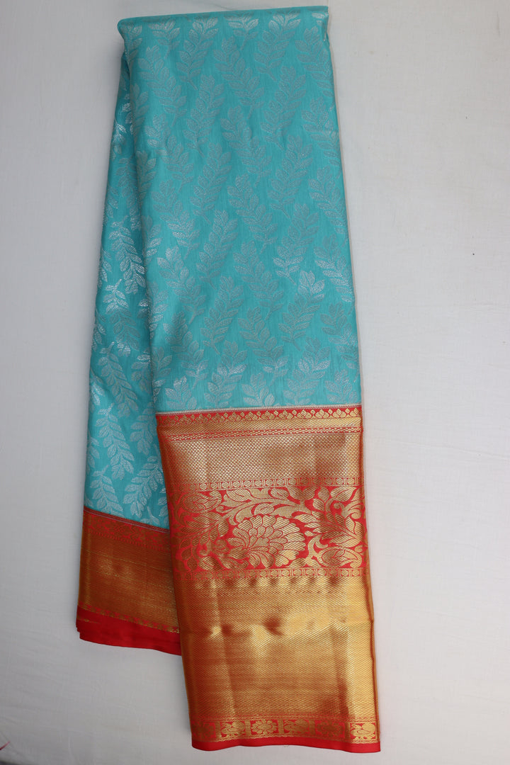 Amazing Blue  Kanjipuram Saree