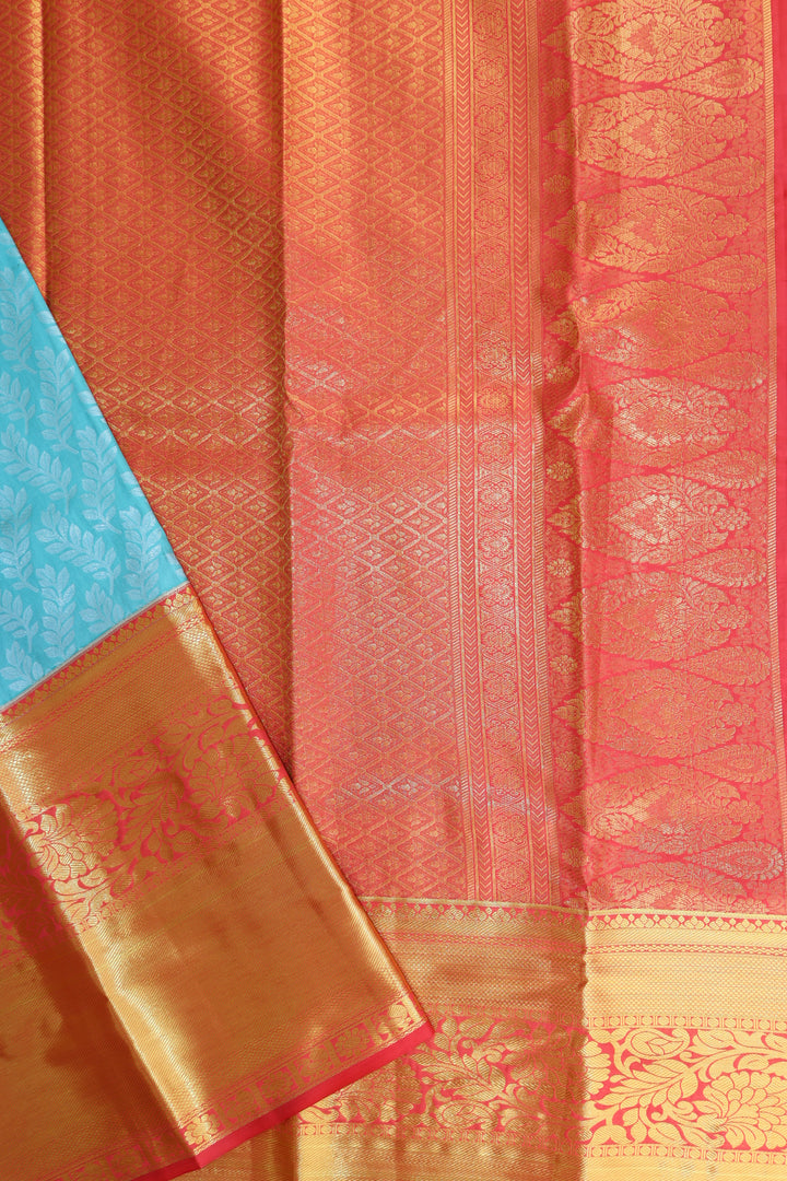 Amazing Blue  Kanjipuram Saree