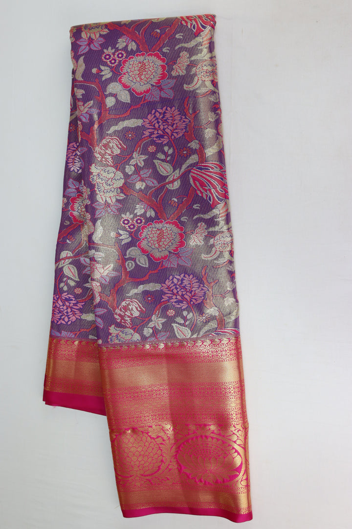 Classic Purple Kanjipuram Saree