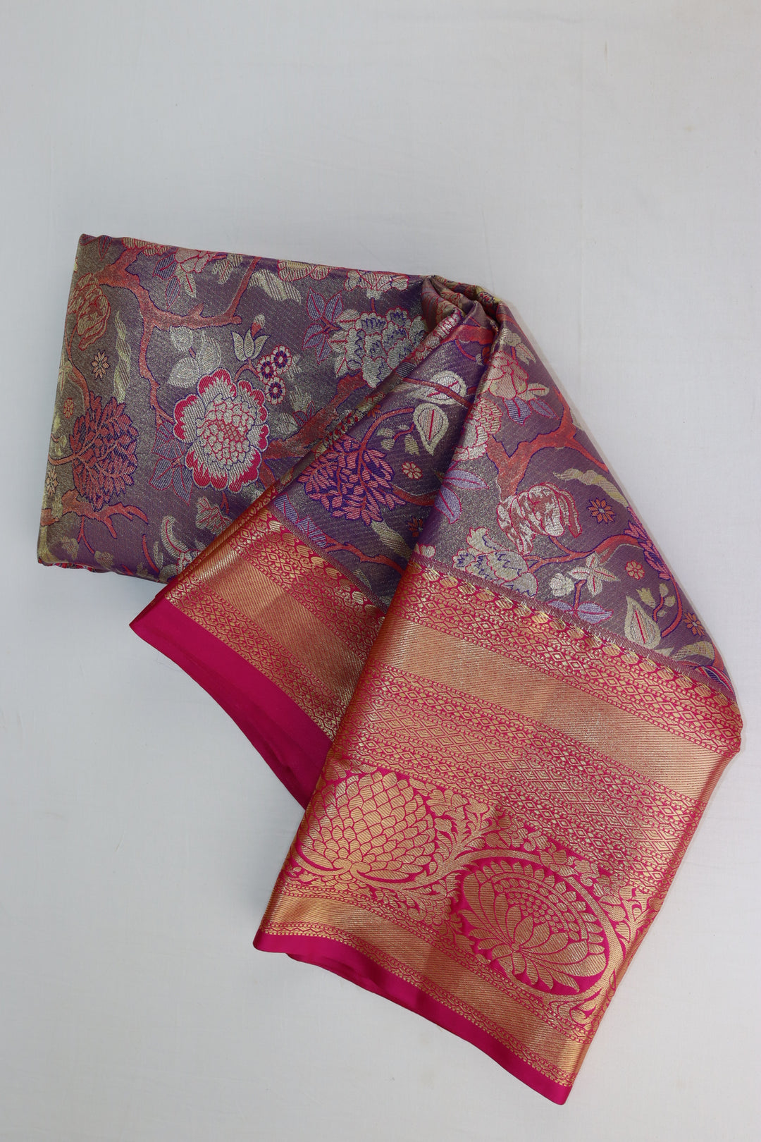 Classic Purple Kanjipuram Saree