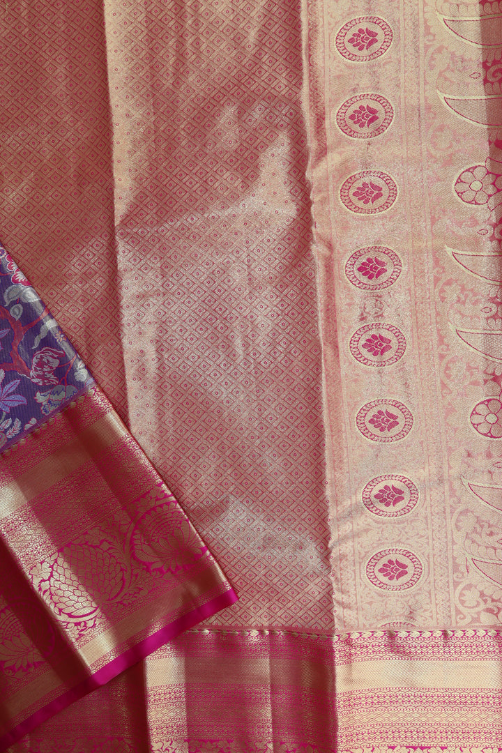 Classic Purple Kanjipuram Saree