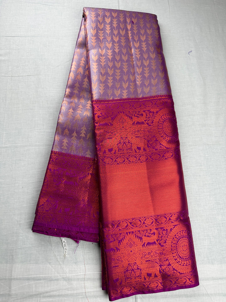 Royal Violet Kanjipuram Silk Saree