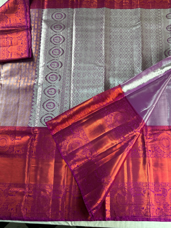 Royal Violet Kanjipuram Silk Saree