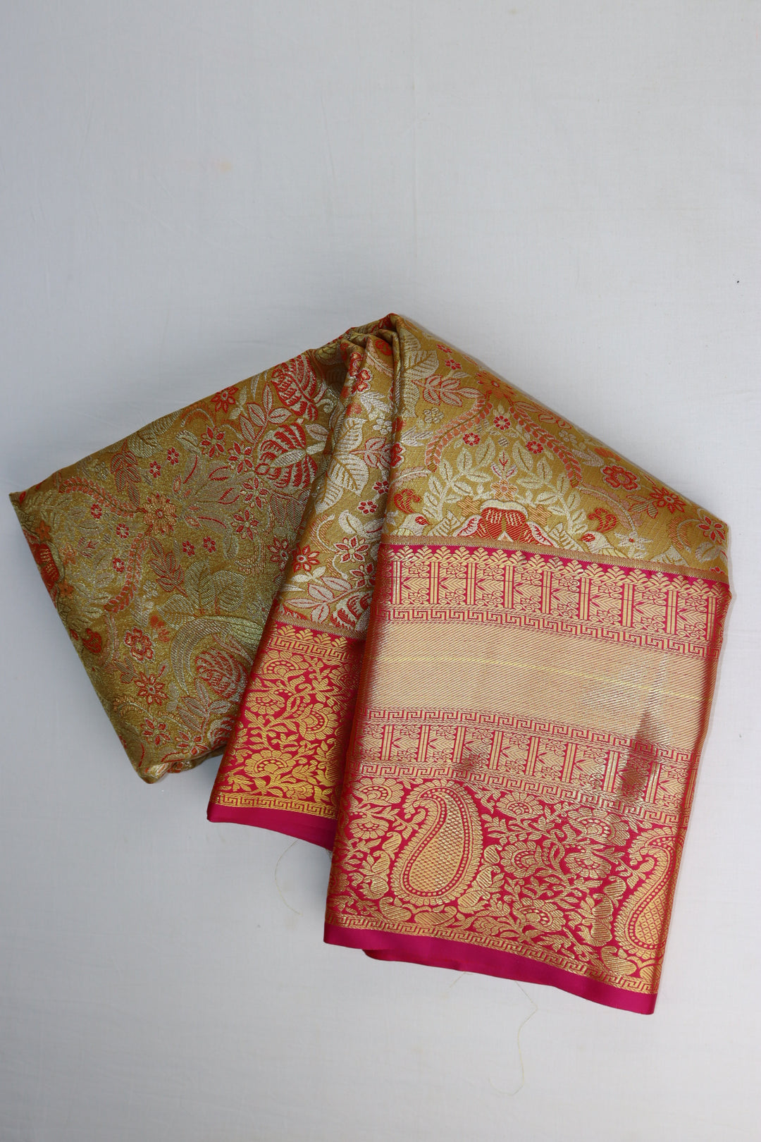 Opulent Orange Kanjipuram Saree