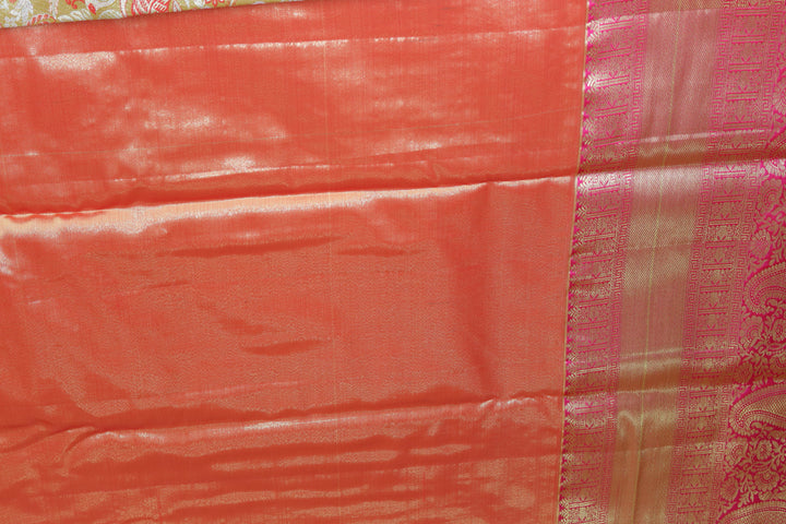 Opulent Orange Kanjipuram Saree