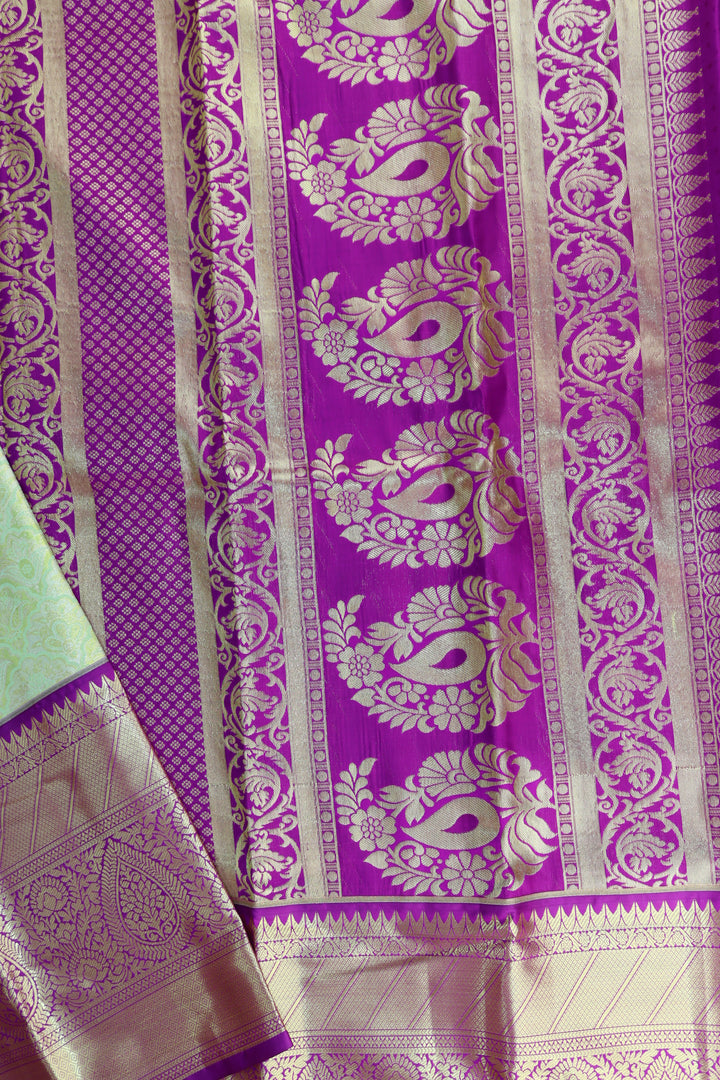 Captivating Green Tissue Kanjipuram Saree