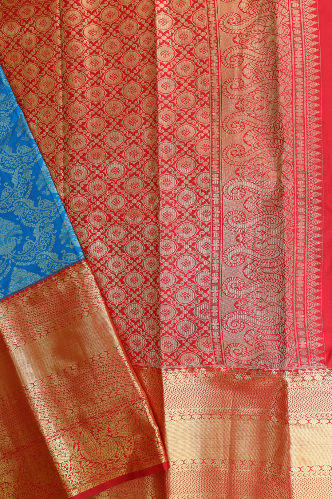 Mesmerizing Blue  Kanjipuram Saree