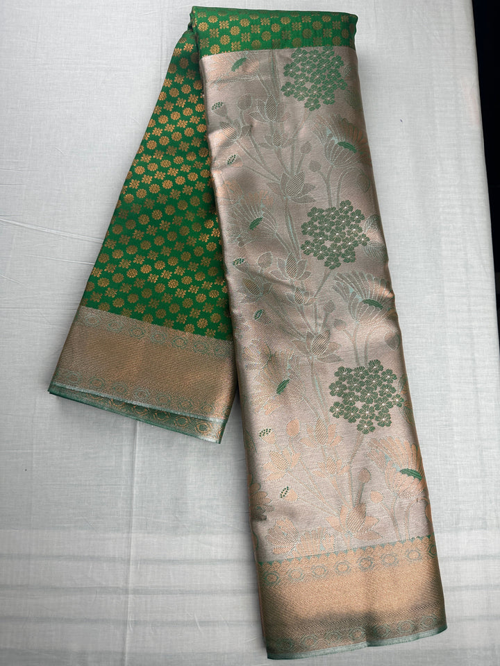 Traditional Green Kanjipuram Silk Saree