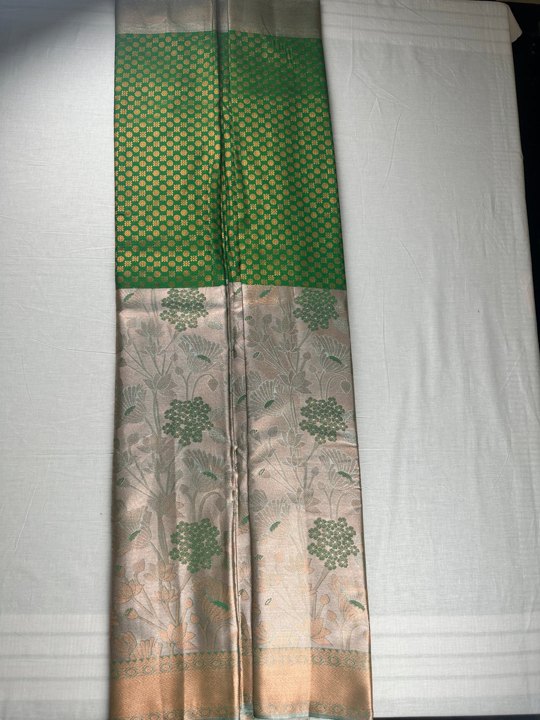 Traditional Green Kanjipuram Silk Saree