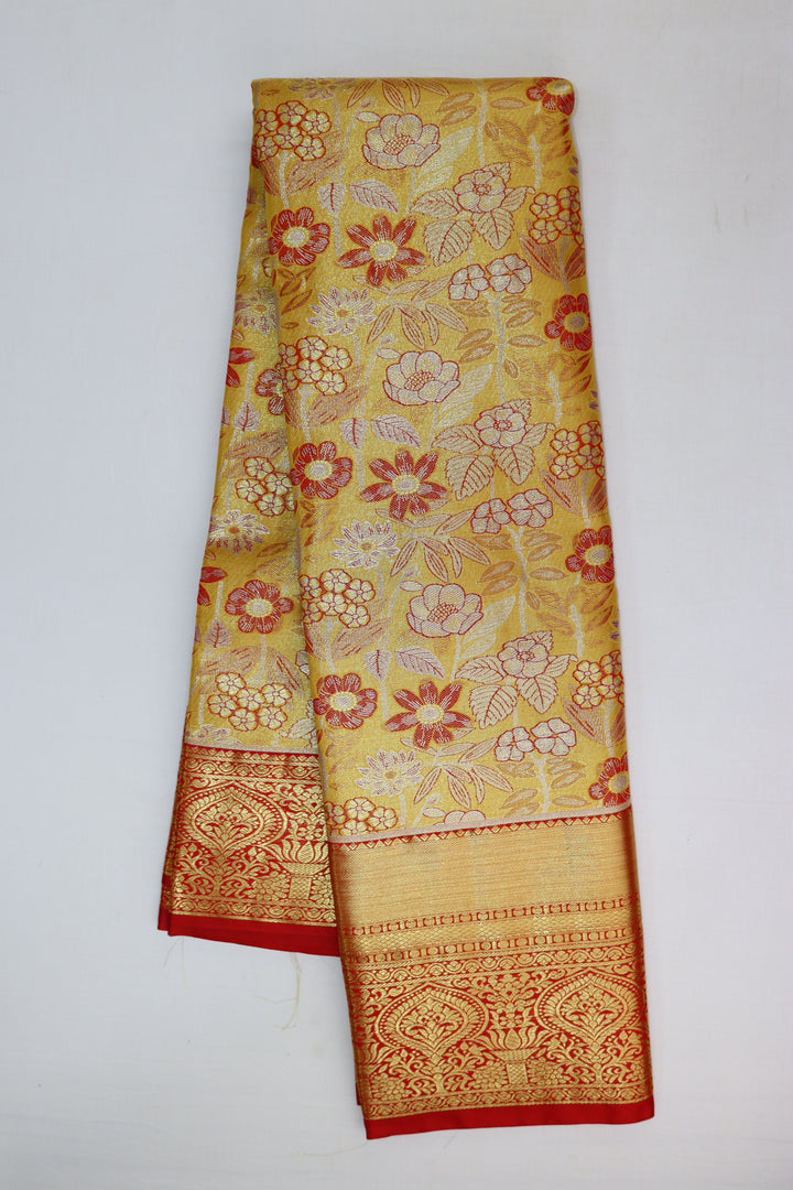 Classic Yellow Kanjipuram Saree