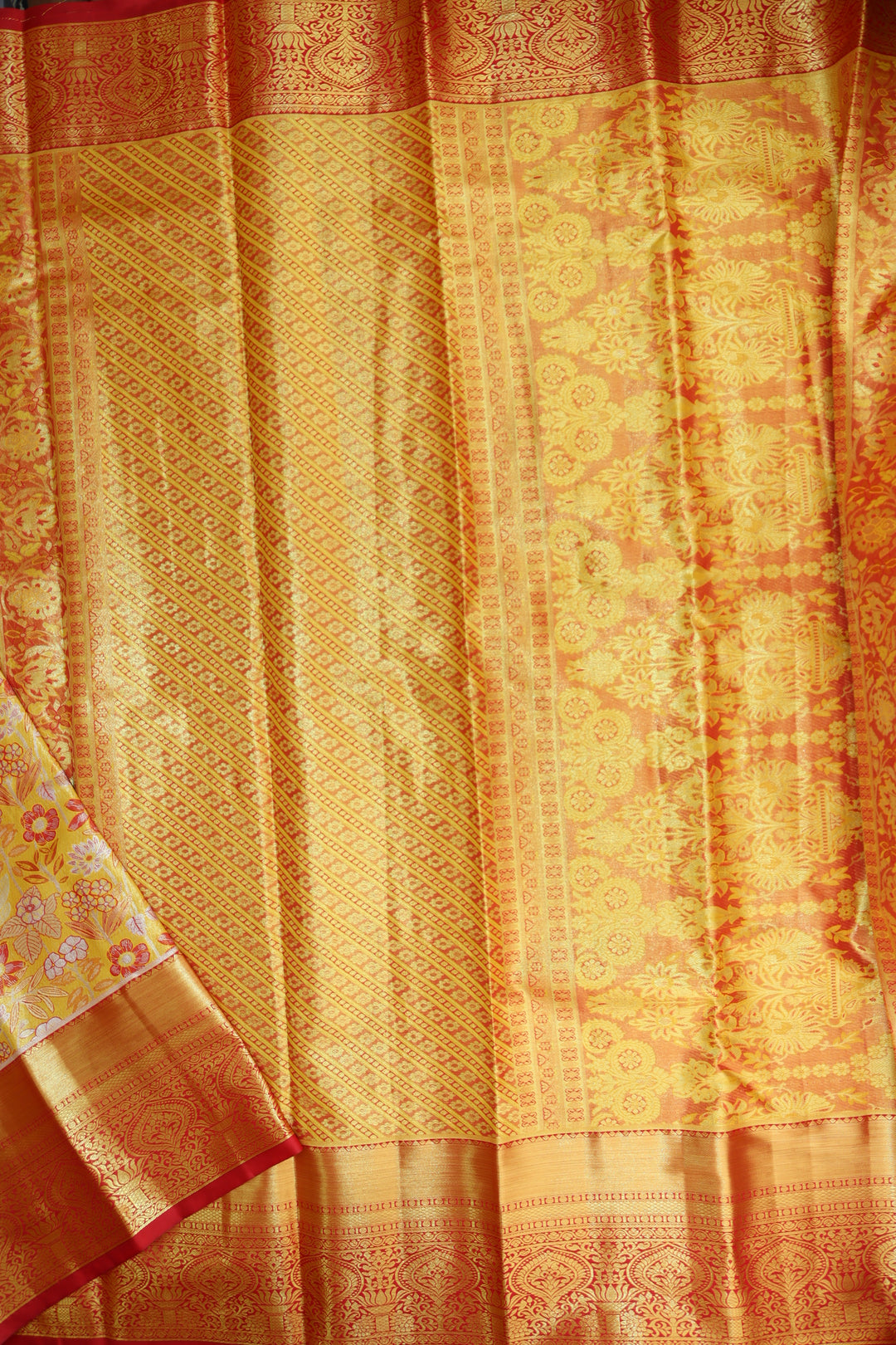 Classic Yellow Kanjipuram Saree