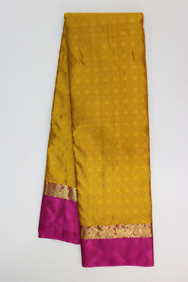 Amazing Mustard Kanjipuram Saree