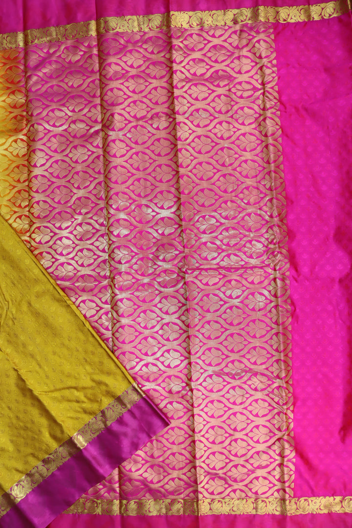 Amazing Mustard Kanjipuram Saree