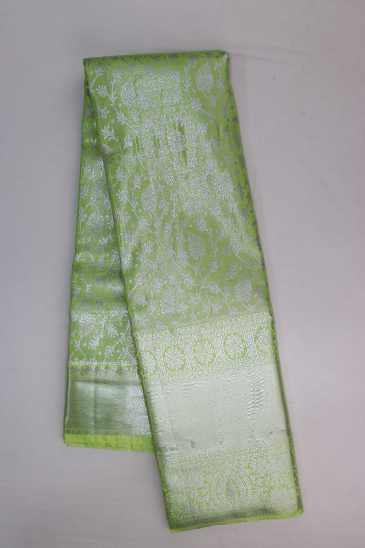 Amazing Light Green Kanjipuram Saree