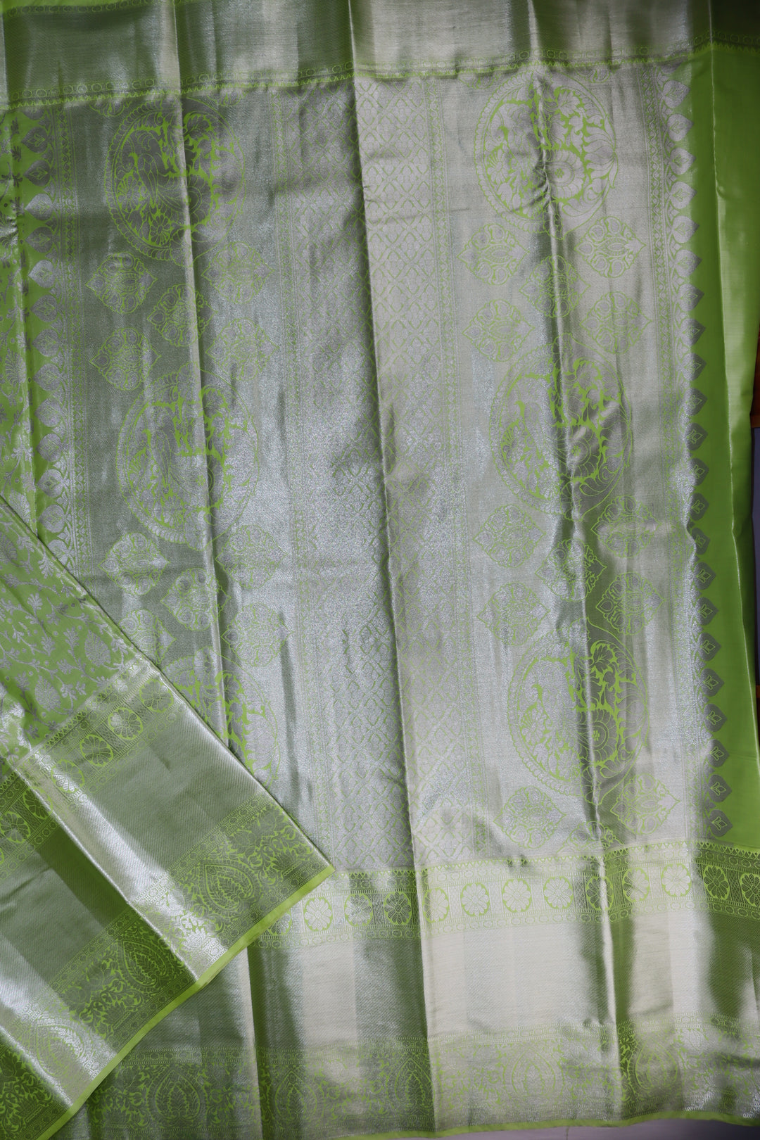 Amazing Light Green Kanjipuram Saree