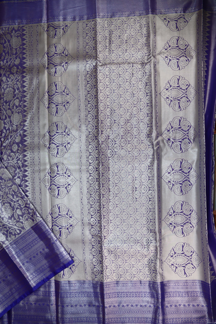 Amazing Purple Kanjipuram Saree