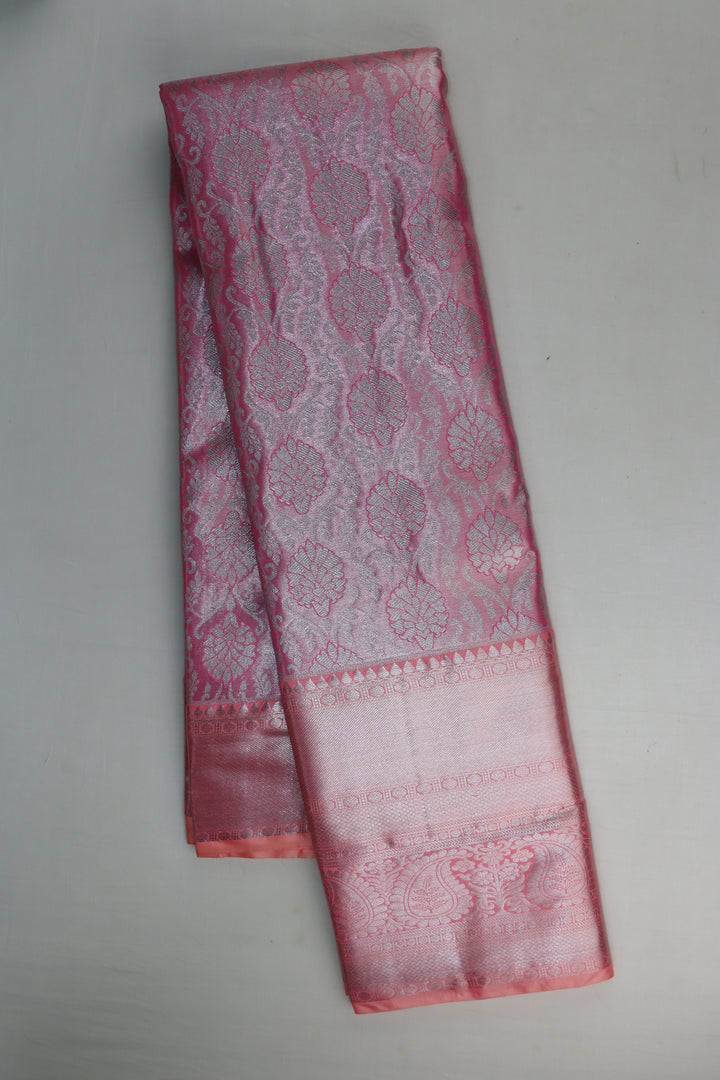 Elegant Pink Kanjipuram Saree