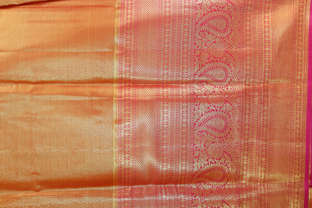 Elegant  Yellow Kanjipuram Saree