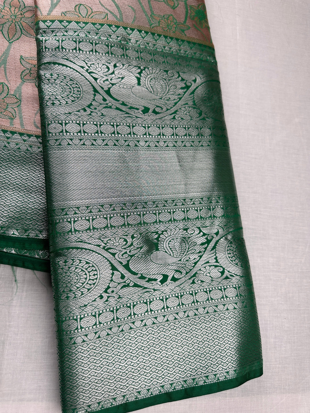 Exotic Pastel Green Kanjipuram Silk Saree