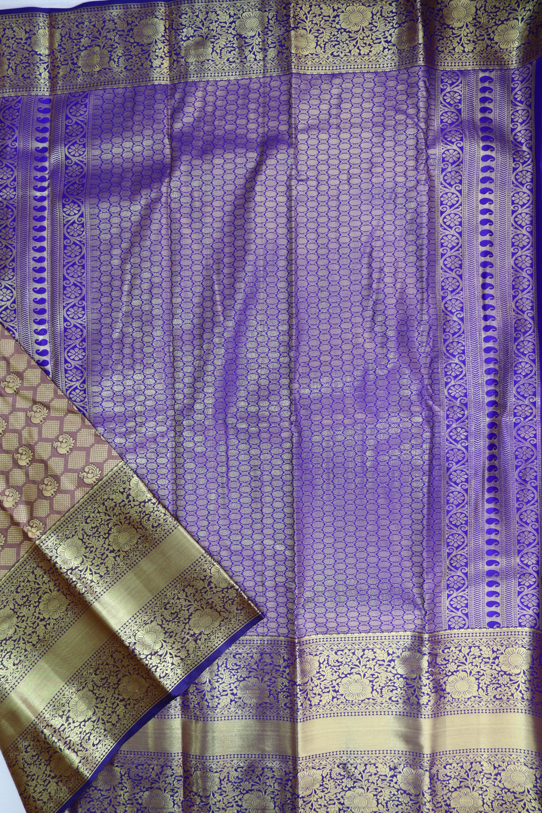 Traditional Brown Kanjipuram Saree